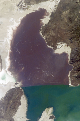 Great Salt Lake (Image: Astronaut photo from the ISS/NASA/JSC)